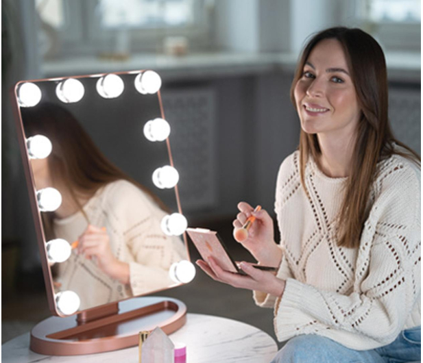 Beautifly Lusterko kosmetyczne GlamourVue Mirror - 1221531 - zdjęcie 3